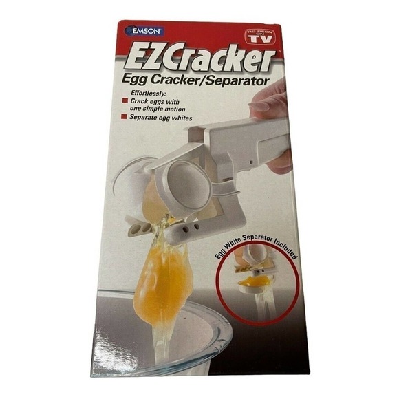 EZCracker Handheld Egg Cracker & Yolk Separator - Picture 1 of 3